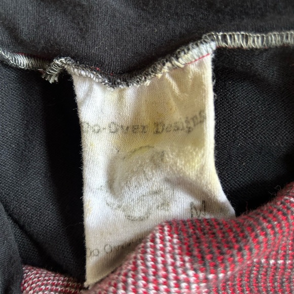 Do-Over Designs skirt. Argyle with patches in multiple fabrics Sz M - Picture 7 of 7